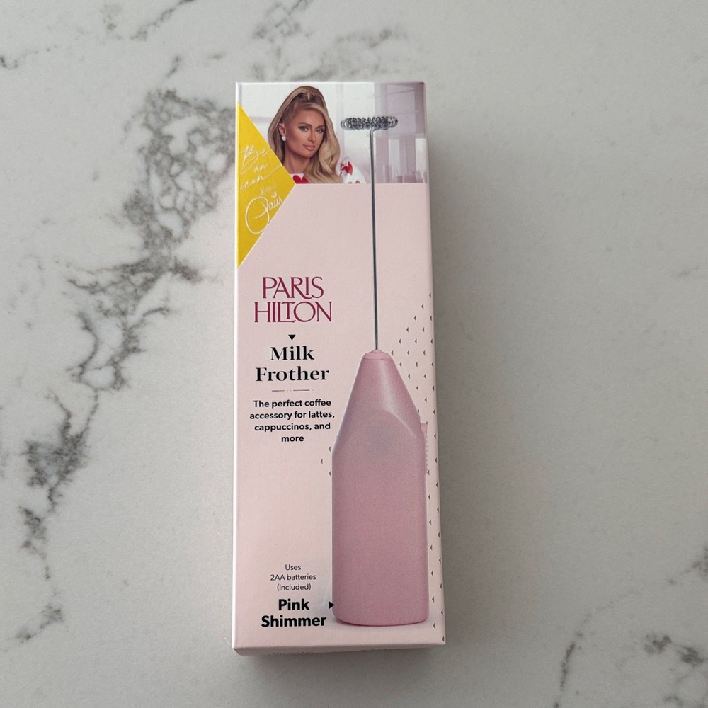 Paris Hilton Pink Shimmer Milk Frother